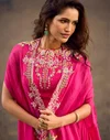 Gauhar By Sayuri Gerogette Embridery Indo Western Lehenga
